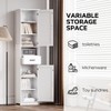 67" H Bathroom Storage Cabinet, Floor Cabinet with Drawer, Slim Freestanding Storage Organizer with Adjustable Shelves for Bathroom Living Room - 2 of 4