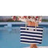 PortoVino 50oz Tote beach bag Drink Purse with Hidden Spout and Dispenser Flask for Drink Lovers, Blue/White - image 3 of 4