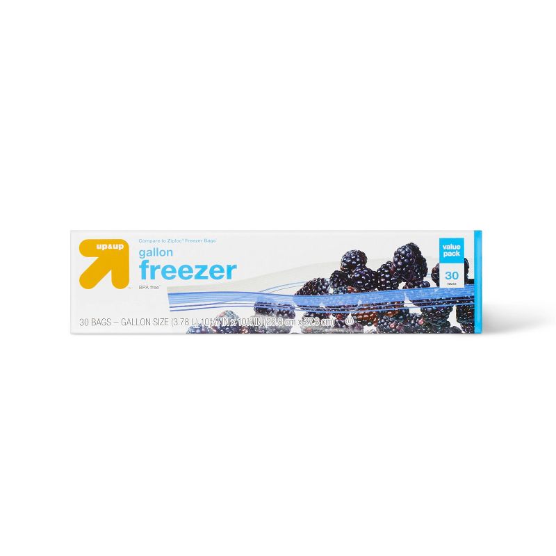 Gallon Freezer Storage Bags - up & up™, 1 of 4
