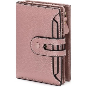 BEAFUP Small Wallet for Women,Rfid Blocking Genuine Leather Bifold Wallet Holder for Women with Zipper Coin Pocket 2 ID Windows - 1 of 4