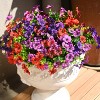 Artificial Flowers for Outdoors Faux Plants Fake Flowers,12 Bundles Faux Silk Colorful Daisy Realistic UV Resistant for Outside Home - 3 of 4