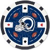 MasterPieces Casino Style 100 Piece Poker Chip Set - NFL Los Angeles Rams - 4 of 4