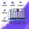 Moxie Pumpkin-Shaped Outdoor Trampoline Set with Premium Top-Ring Frame Safety Enclosure - 2 of 4