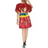 HAPPY BAY Women's Mini Summer Swimwear Vacation Dress Beach Cover Up Beachwear Tunic Party X-Large-XX-Large Red Tree - 4 of 4