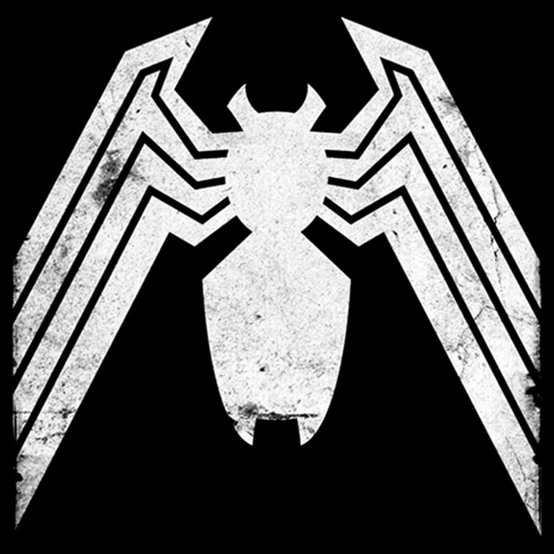 Men's Marvel Venom Distressed Logo Pull Over Hoodie, 2 of 5