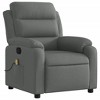 vidaXL Massage Recliner Chair Dark Grey - 3 of 4