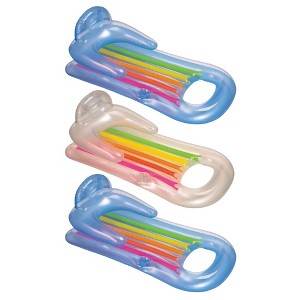 Intex King Kool Lounge Inflatable Swimming Pool Lounger with Headrest (3 Pack) - 1 of 4