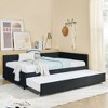 NicBex Full Size Daybed with Trundle,Upholstered Velvet Sofa Bed Frame for Bedroom,Living Room,Apartment - 2 of 4