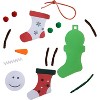 4E's Novelty Foam Christmas Snowman Stocking Ornament Craft (12 Pack) - Christmas Crafts for Kids, DIY Stocking Ornament Making Kit for Toddlers - 2 of 4