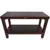 30" Eleganto DT116 Wide Teak Wood Shower Bench with Shelf - DecoTeak - 2 of 4