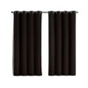GoodGram 2 Pack Hotel Thermal Grommet 100% Blackout Window Curtain Panels - 2 of 2