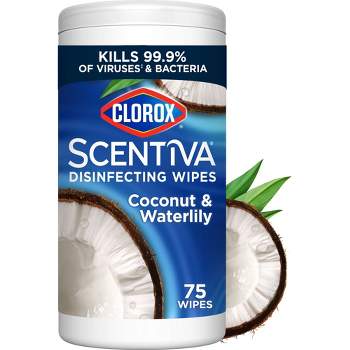 Clorox Coconut & Waterlily Scentiva Disinfecting Wipes - 75ct