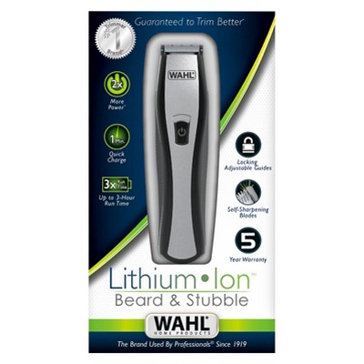 Wahl Lithium Ion Beard & Stubble Rechargeable Men's Beard & Facial Trimmer -9867