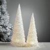 21"H and 17"H Sullivans LED Confetti Cone Tree - Set of 2, Multicolored - 3 of 4