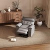 Recliner Chair, PU Leather Electric Reclining Sofa with Massage for Adults, 270° Swivel Home Theater Seating - 4 of 4