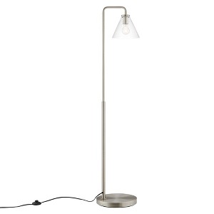 Modway Element Transparent Glass Glass and Metal Floor Lamp - Iron Base, LED Compatible - 1 of 4