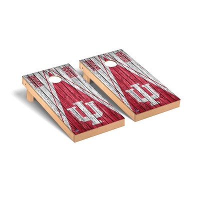 NCAA Indiana Hoosiers Premium Cornhole Board Triangle Weathered Version