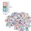 WE Games Mexican Train Dominoes with Wooden Treasure Box - White Tiles with Colored Pips - Thick Size - 3 of 4
