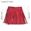 Unique Bargains Soft Faux Leather Double Side Fringe Trim for DIY Sewing - 2 of 4