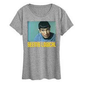 Women's - Star Trek - Spoc Seems Logical Short Sleeve Graphic T-Shirt - 1 of 4