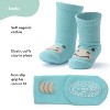 The Peanutshell Baby Boys and Girls 12pk Organic Cotton Socks, Grey Oatmeal Mint - 2 of 4