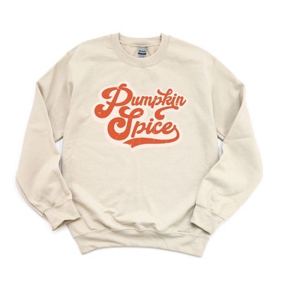 Simply Sage Market Women's Graphic Sweatshirt Retro Pumpkin Spice Words