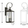 Progress Lighting Gibbes Street 2-Light Wall Lantern, Antique Bronze, Clear Beveled Glass - 3 of 4