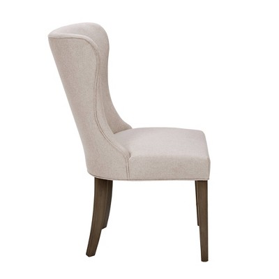 Helena Cream and Gray Upholstered Parsons Dining Chair