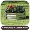 Raised Garden Bed Plant Holder Kit - Adjustable Galvanized Iron Planter Box for Growing Flowers, Vegetables, Fruits, and Herbs by Nature Spring - 4 of 4