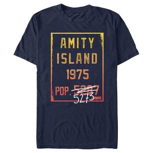 Men's Jaws Amity Island Population T-Shirt - 1 of 4