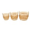 Set of 3 Contemporary Sea Grass Storage Baskets Beige - Olivia & May - image 3 of 4