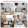 Airsurfer Modern Accent Armchair, Low Back Lounge Chair with Gold Legs & Pillow, Wide Armrest Single Sofa for Living Room - 3 of 4