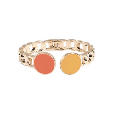SOHI Women's California Gold Metallic Chain Bracelet