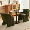 Set of 2 Teddy Upholstered Arm Chairs, Comfy Accent Side Chairs for Dining Room, Living Room, Modern Single Sofa Chair Set-Maison Boucle - 2 of 4