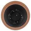 Garden Elements Indoor/Outdoor Colored Rim Large Plastic Planter, 15in - 3 of 4