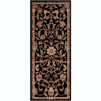 Mark & Day George 2'11"x7'3" Runner Woven Indoor Area Rugs Black: Stain-Resistant, Pet Friendly, Traditional Style
