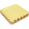 Sparkle and Bash 48-Pack Pastel Yellow Square Disposable Paper Plates, Gold Foil Scalloped Edge 9 In - 3 of 3
