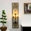 Vintage Wall Sconce with Ornate Design, Height 47.24", Width 7.48", Rustic Decorative Wall Piece, 1pc - 2 of 4