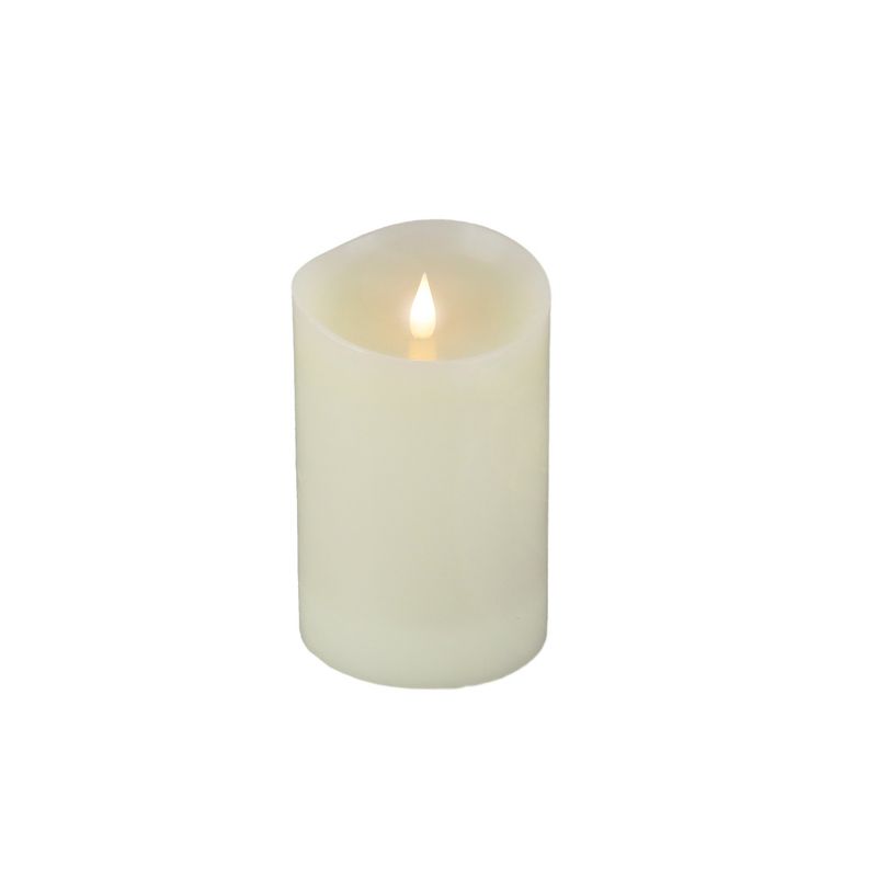 6" HGTV Real Motion Flameless Ivory Candle Warm White Light - National Tree Company, 1 of 5