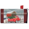 Briarwood Lane Mailbox Cover  - Standard Size - Festive Covered Bridge Christmas For Christmas Mailbox Cover - 3 of 3
