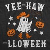 Womens Funny T Shirts Yee Hawlloween Sarcastic Western Halloween Graphic Novelty Tee For Ladies - Crazy Dog Women's T Shirt For Halloween Season - 2 of 4
