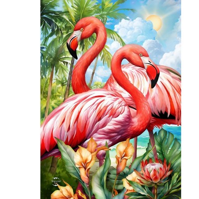 Briarwood Lane Summer Garden Flag 12x18 For Outdoor Flamingo Pair For Summer Garden Flag Flags For Outside