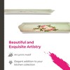 Pimpernel Antique Roses Rectangular Display Tray with Handles - Floral Melamine Hostess Tray for Tea, Snacks, & Decor - 15.1" x 6.5" Chic Rose - 3 of 4