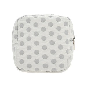 Unique Bargains Versatile Square Dots Travel Makeup Bag 1 Pc - 1 of 4