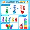 Cloth Fishing Game with Stacking Cups, Color Sorting Montessori Toy for Toddlers - 2 of 4