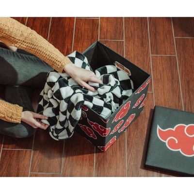 Naruto Shippuden Akatsuki Black and Red Fabric Storage Crate