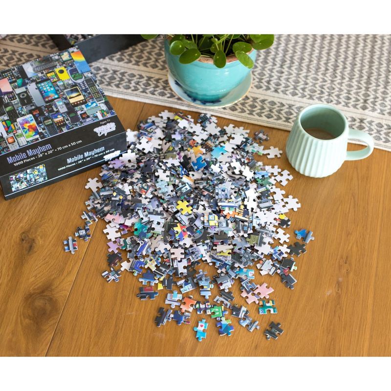 Toynk Mobile Mayhem Cell Phone Collage Puzzle | 1000 Piece Jigsaw Puzzle, 4 of 8