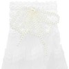 INSPIRE CHIC Women's Lace Fingerless Wrist Length Wedding Elegant White Ruffled Floral Gloves 1 Pair - 4 of 4