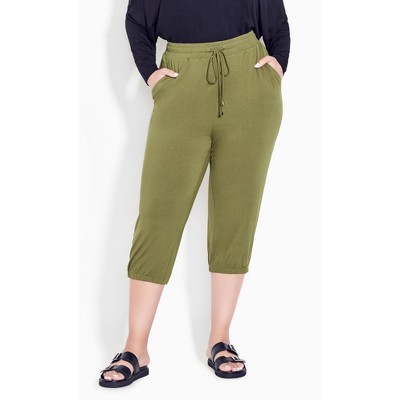 plus size jogger capris