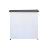SEVOBAL Rabbit Hutch Outdoor, 2 Story Rabbit Cage Indoor with Run, Bunny Cage with 2 Removable No ,Leak Trays, White(41"*19.7"*40.55") - 4 of 4
